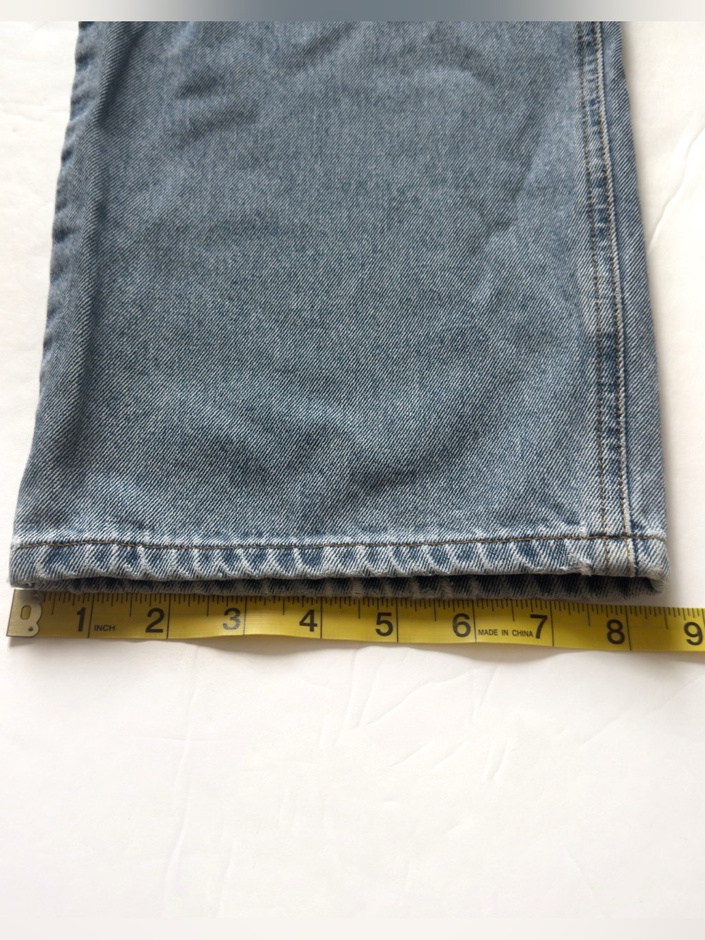 Vintage 90s Guess Denim Bib Overall Large Blue Slouchy Straight Leg Buckle Strap - Picture 16 of 16